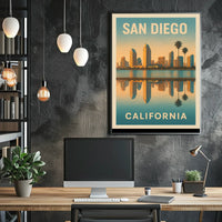 San Diego Skyline Poster