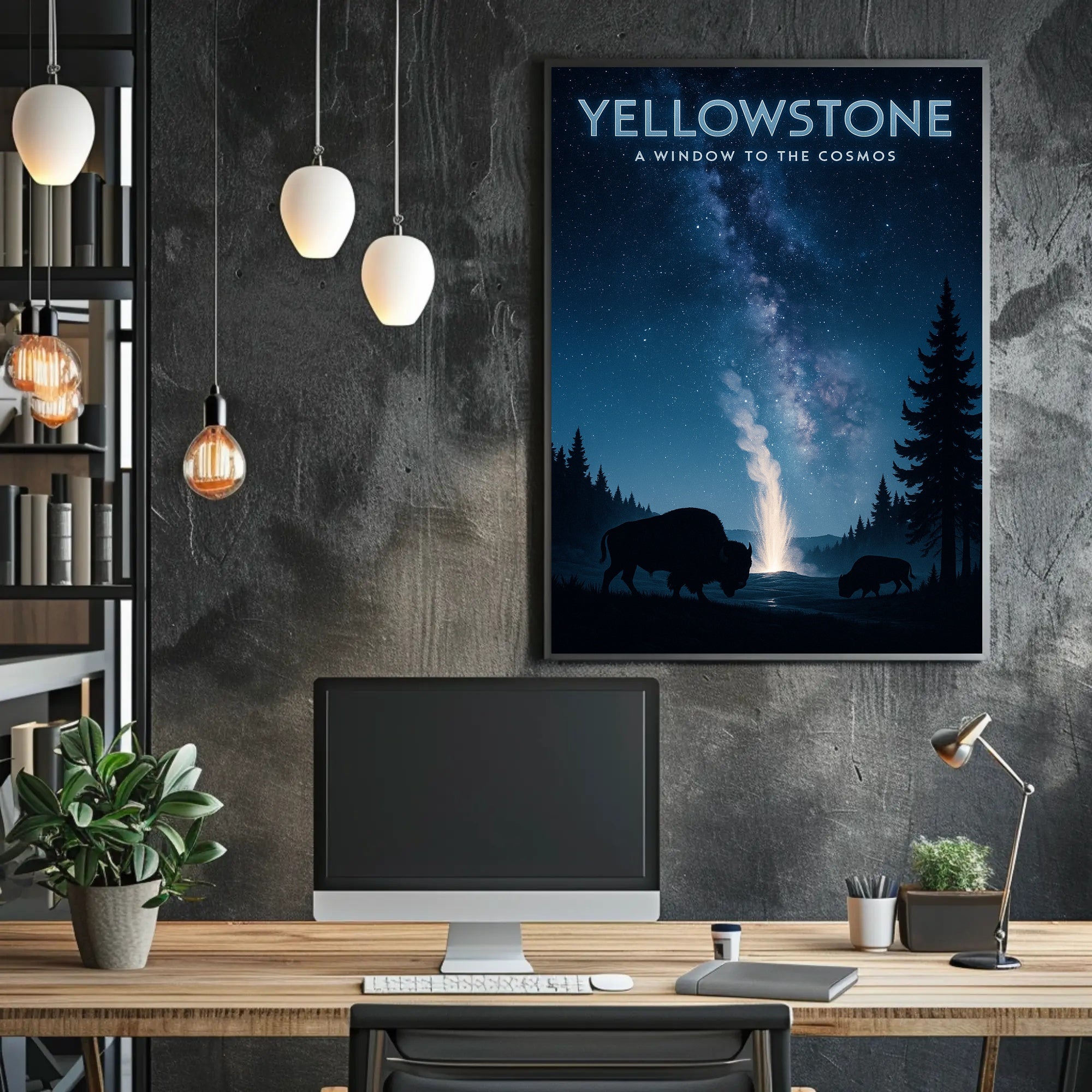 Yellowstone A Window to the Cosmos Poster PosterGoat