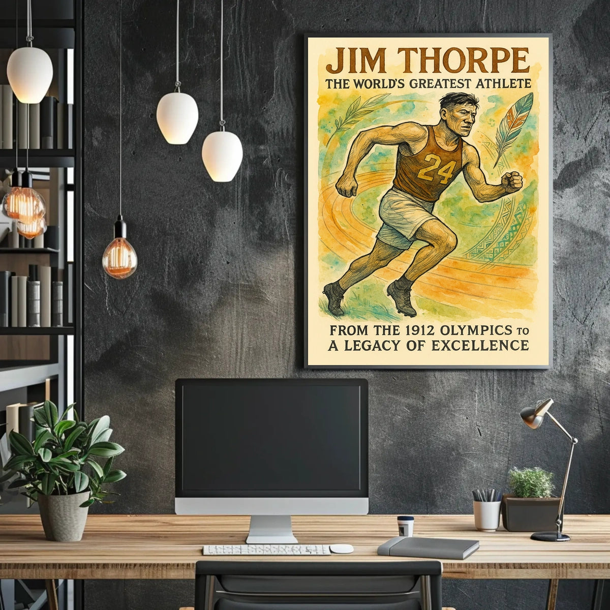 Jim Thorpe Legendary Athlete Jim Thorpe Poster