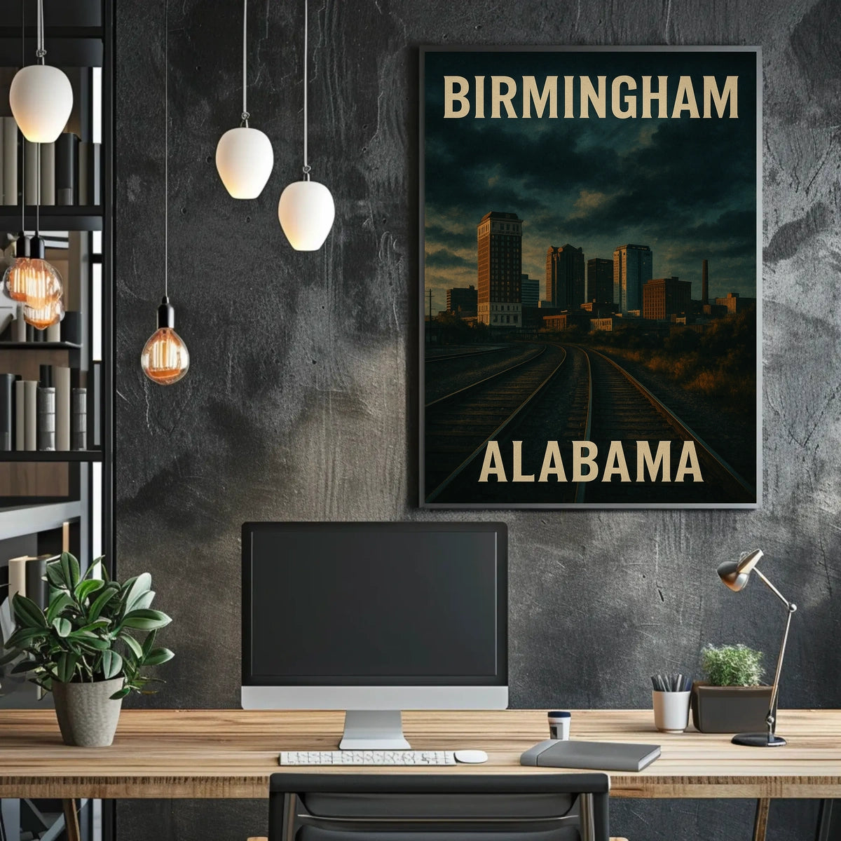 Birmingham Skyline Dream Minimalist Poster