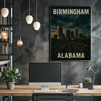 Birmingham Skyline Dream Minimalist Poster