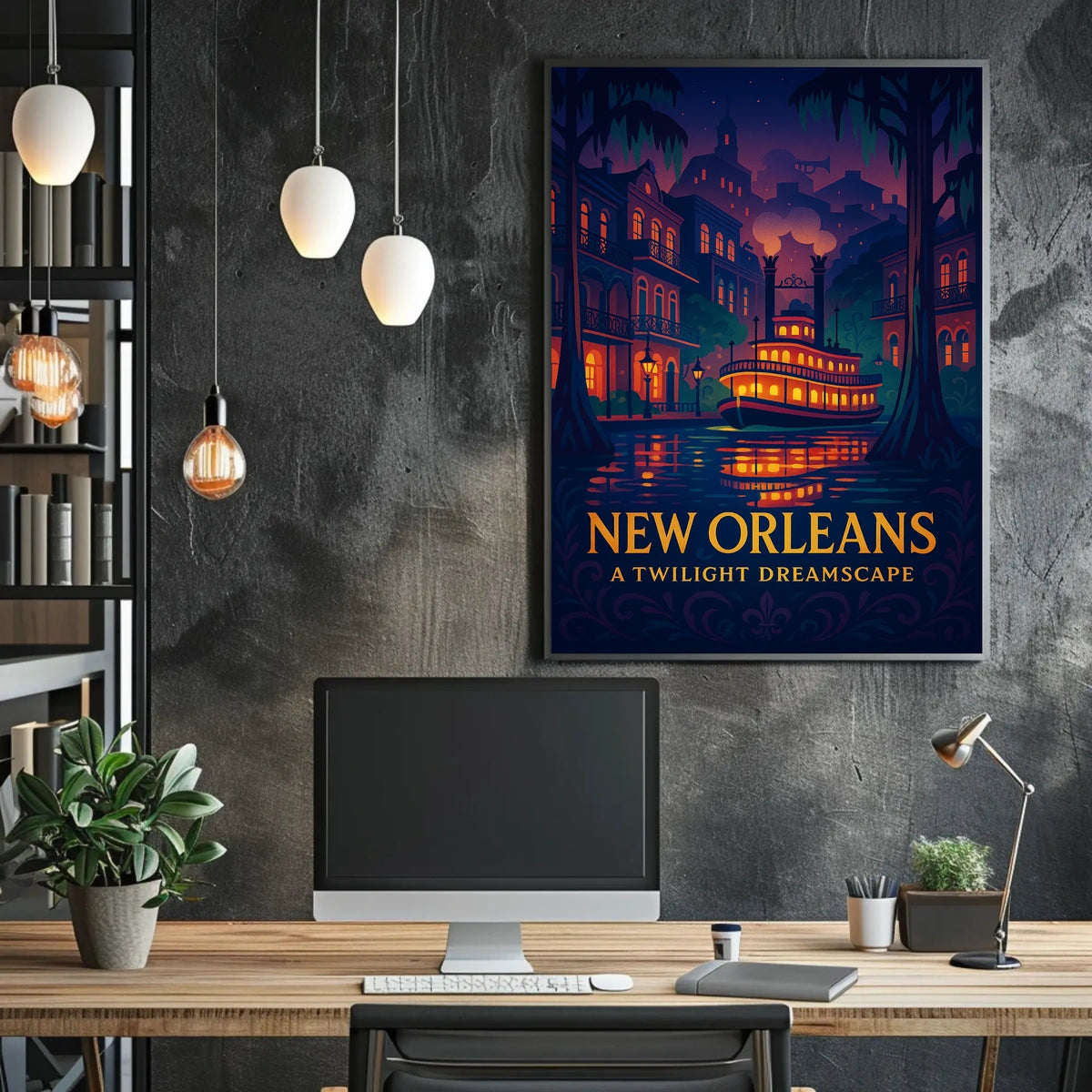 New Orleans A Twilight Dreamscape Poster