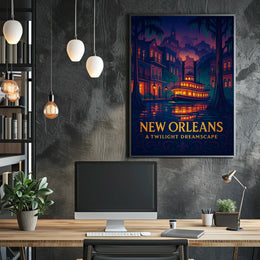 New Orleans A Twilight Dreamscape Poster