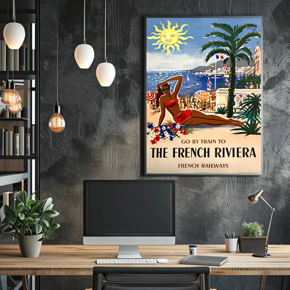Escape To The French Riviera Poster