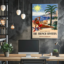 Escape To The French Riviera Poster