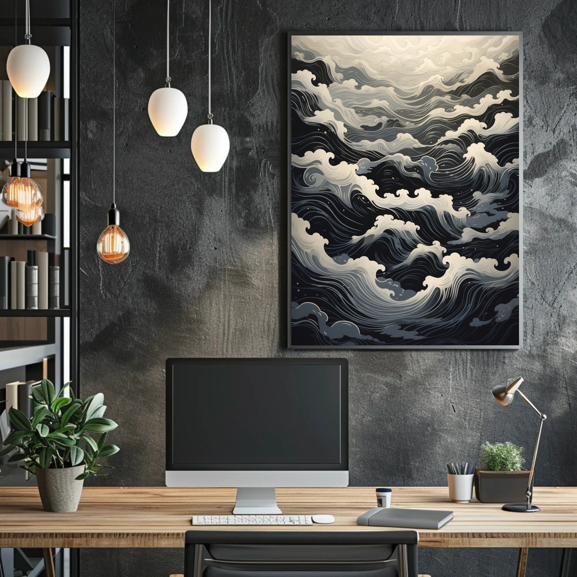Ocean Waves A Serene Journey Poster PosterGoat