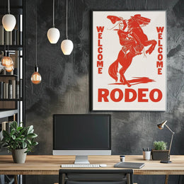 Welcome Rodeo Poster PosterGoat