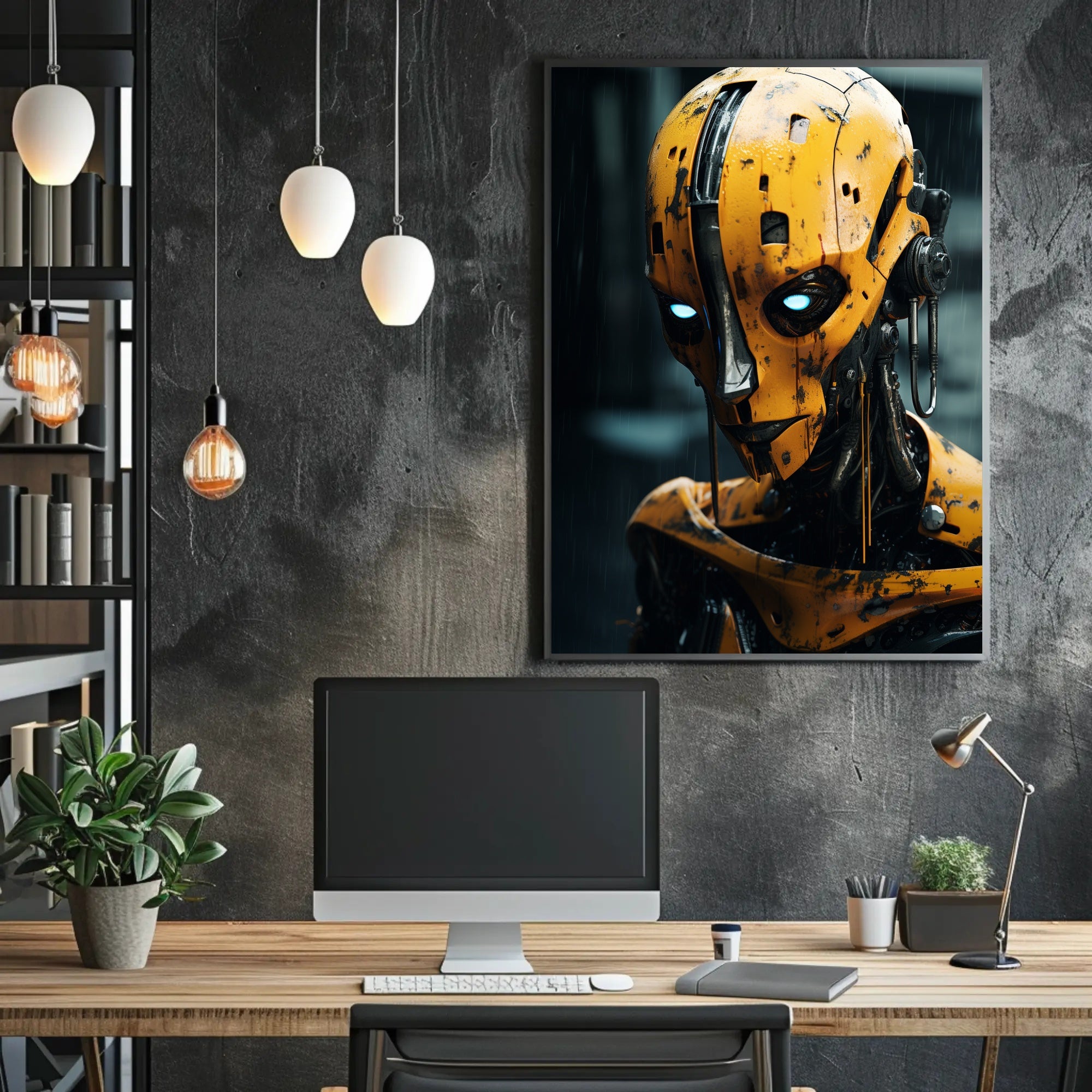 The Futuristic Sentinel Poster PosterGoat