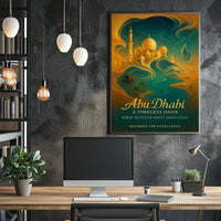 Abu Dhabi Timeless Oasis Elegance Cityscape Poster