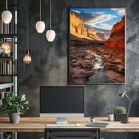 Majestic Canyon Landscape Poster