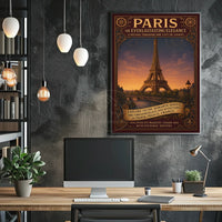 Parisian Elegance Vintage Travel Poster