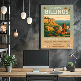 Billings Adventure Travel Poster PosterGoat