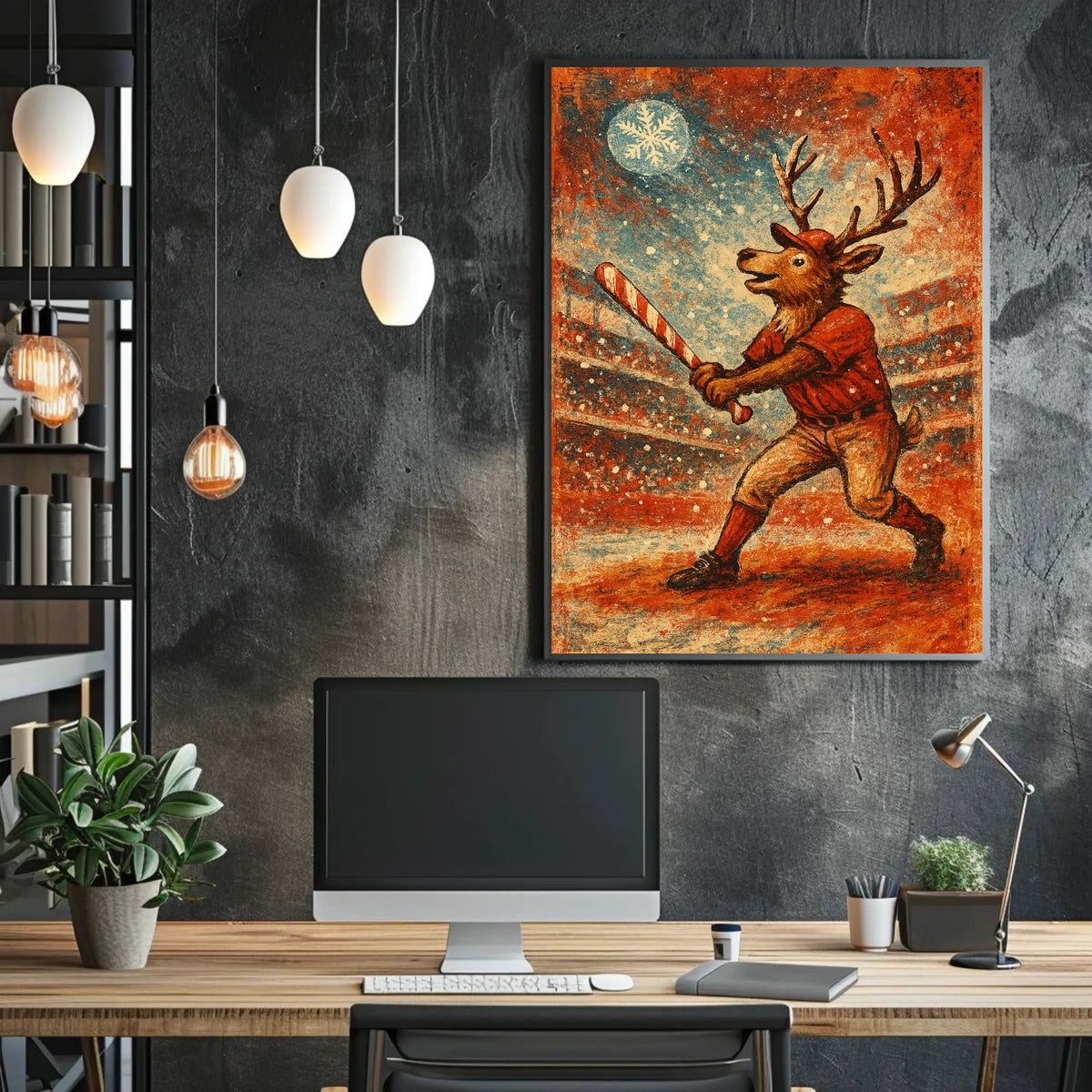 Winter Baseball Fantasy Poster