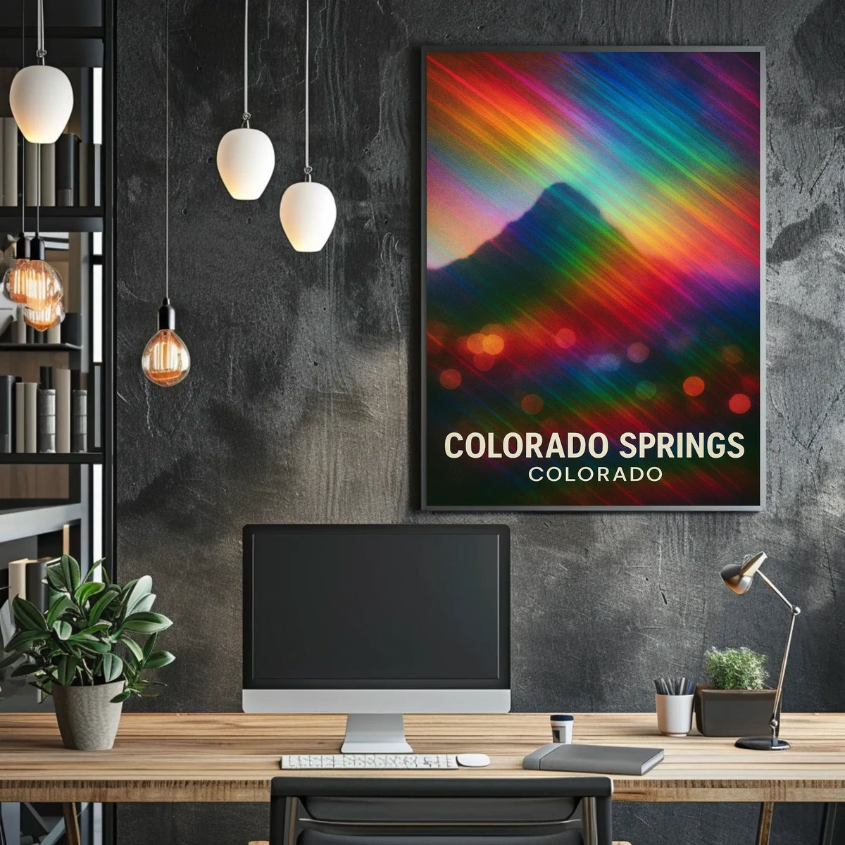 Colorado Springs Vivid Landscape Poster