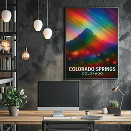 Colorado Springs Vivid Landscape Poster