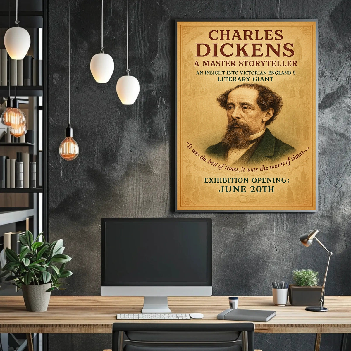 Charles Dickens A Master Storyteller Poster