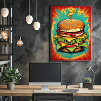 The Ultimate Burger Explosion Poster PosterGoat