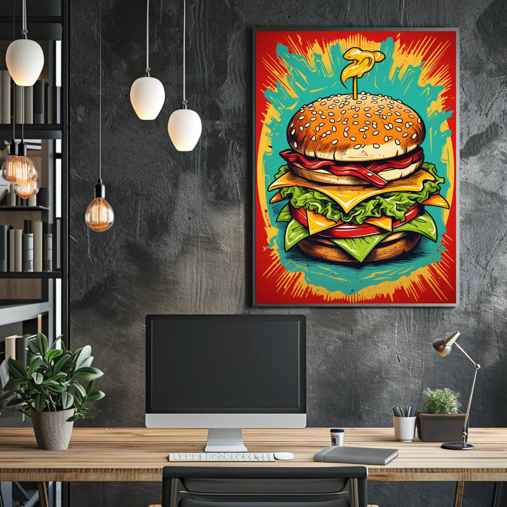 The Ultimate Burger Explosion Poster PosterGoat