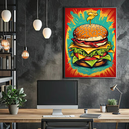 The Ultimate Burger Explosion Poster PosterGoat