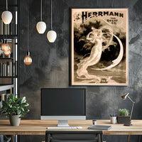 Herrmann's Magical Illusion Art Nouveau Cultural Poster