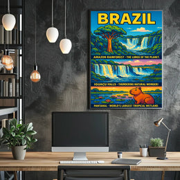 Wonders Of Brazil Poster