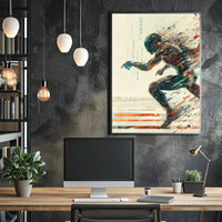 Dynamic Sports Balls Explosion Poster Art PosterGoat