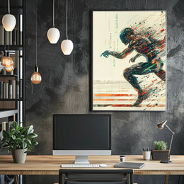 Dynamic Sports Balls Explosion Poster Art PosterGoat