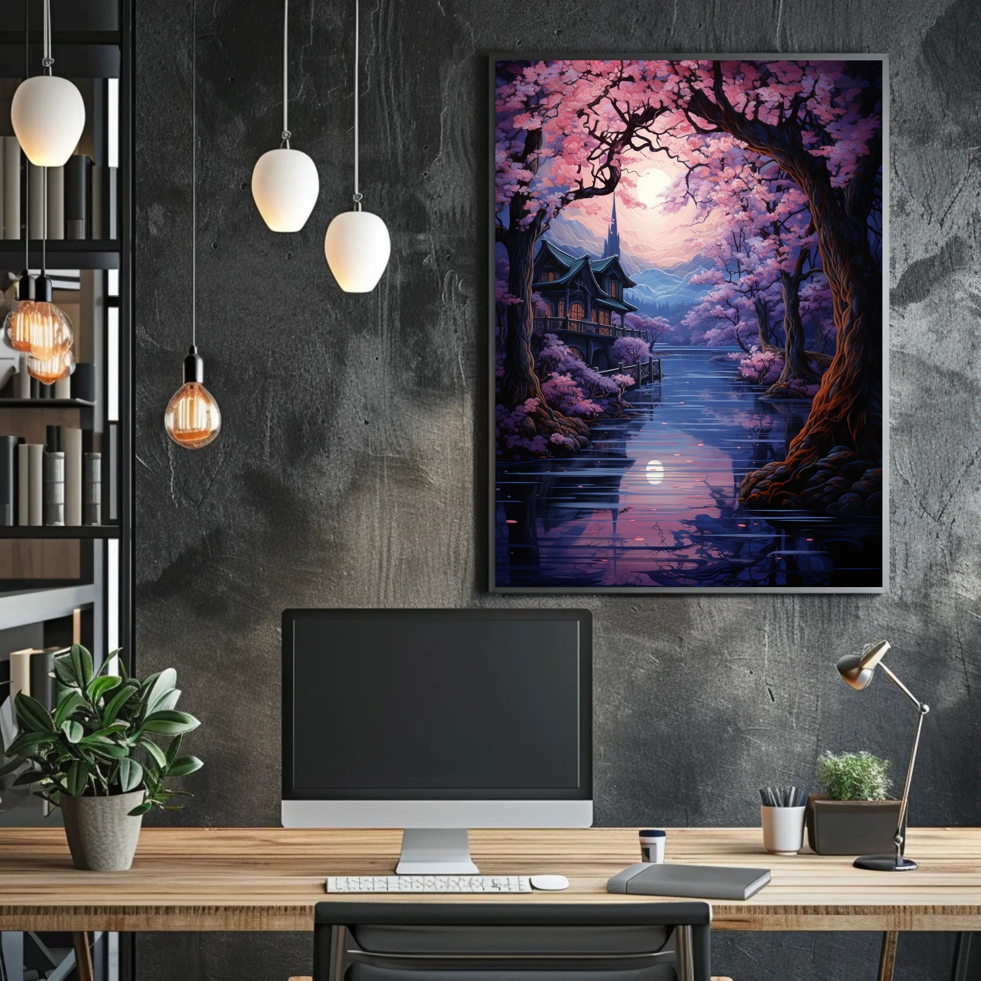 Enchanted Cherry Blossom Retreat Poster