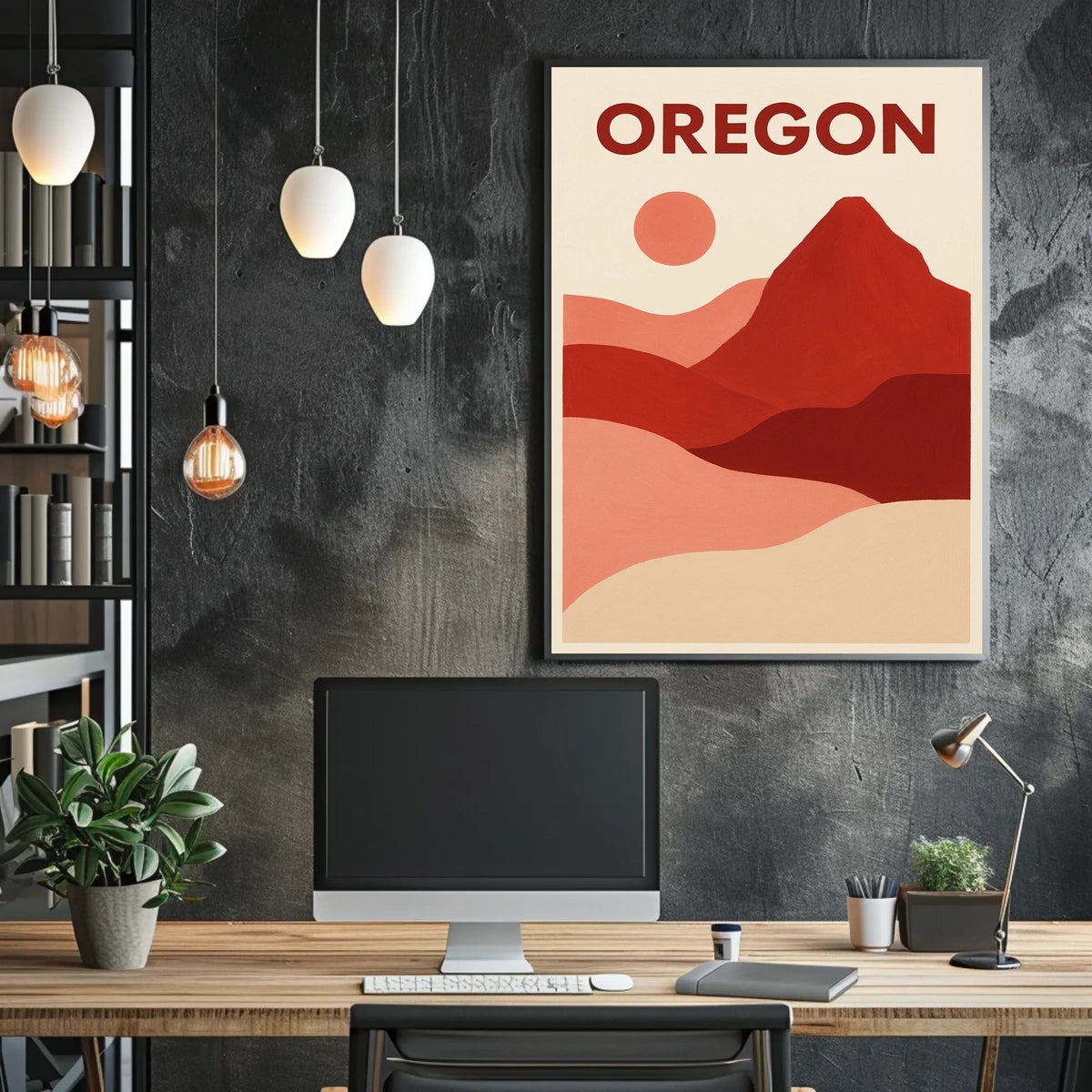 Oregon Landscape Art Poster