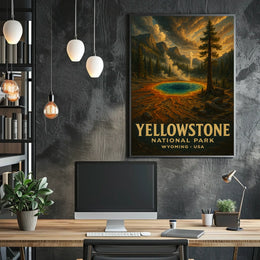 Yellowstone National Park Vintage Collector Poster