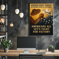 United We Stand Vintage WWII Propaganda Poster