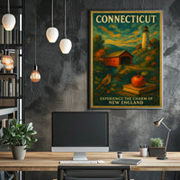 Connecticut Timeless Beauty Poster Elevates Coastal Decor