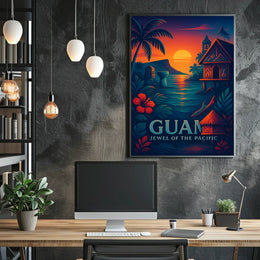 Guam Jewel of the Pacific Poster