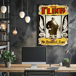 Vintage Herbert L. Flint Poster Historical or Presidential Poster