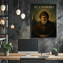 St. Charbel A Beacon of Faith and Solitude Poster