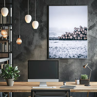 Winter Logging Scene Poster