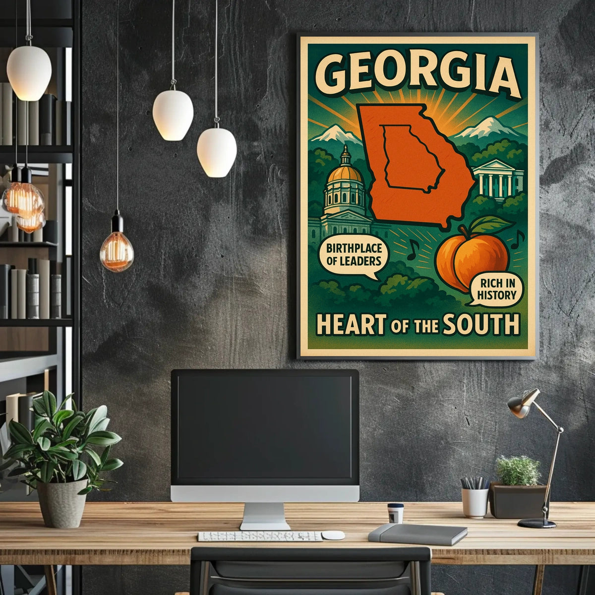 Georgia Heart Of The South Poster