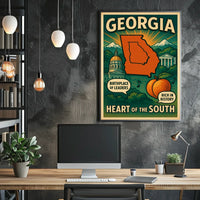 Georgia Heart Of The South Poster