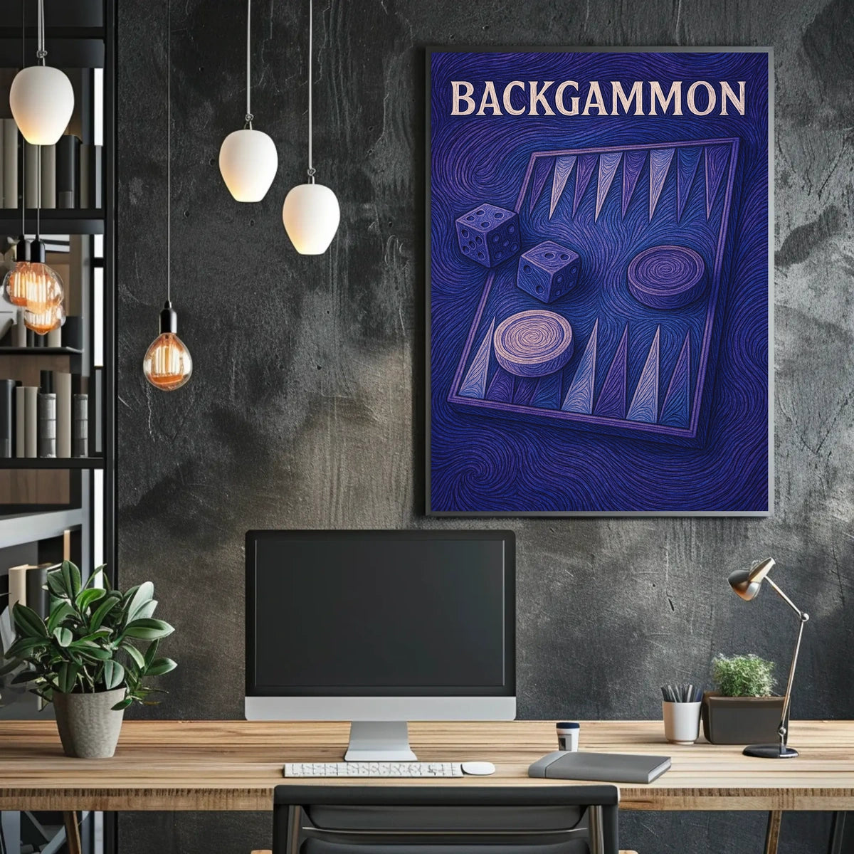 Backgammon Art Poster