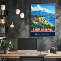 Santa Barbara Coastline Poster PosterGoat