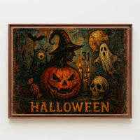 Halloween Night Gothic Spooky Digital Painting Poster