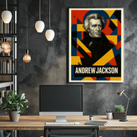 Andrew Jackson 7th President of the United States Abstract Pop Poster