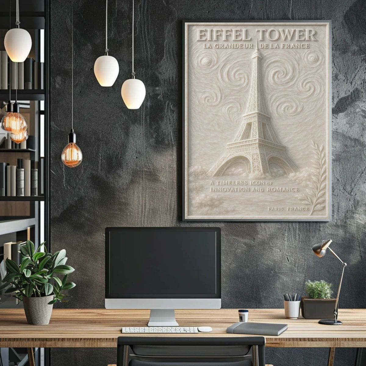 Eiffel Tower La Grandeur de la France Poster