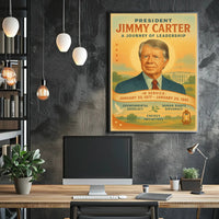 Jimmy Carter Leadership Journey Poster Wall Art PosterGoat