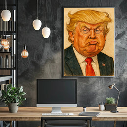 Donald Trump Caricature Poster PosterGoat