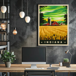 Indiana Farm Landscape Poster
