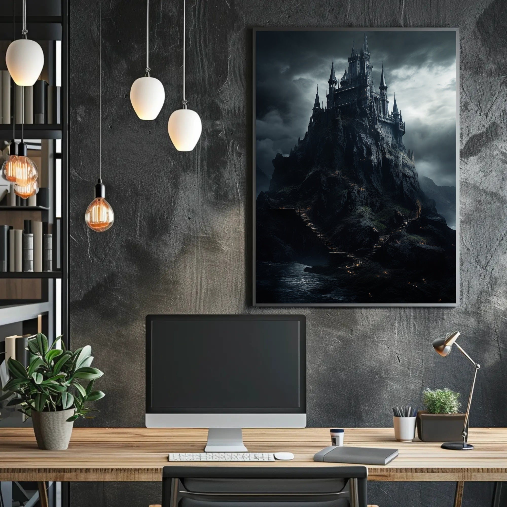 The Enchanted Castle On The Cliff Poster