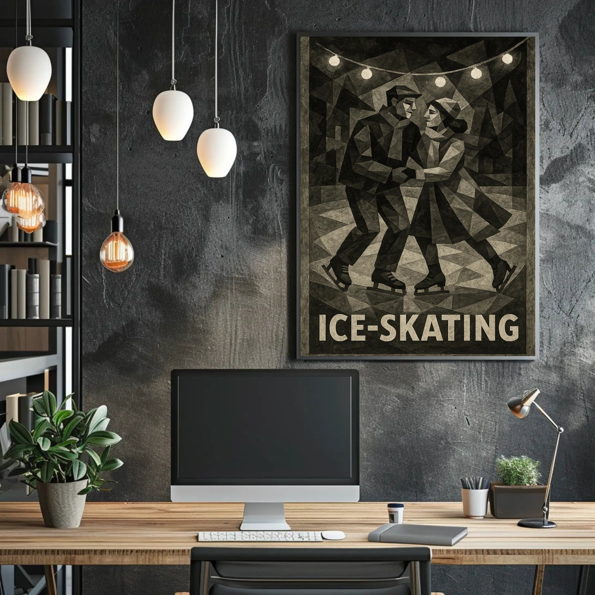 Ice-Skating Romance Poster