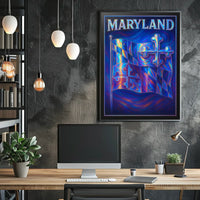 Maryland Flag Art Poster