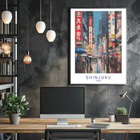 Shinjuku Nightlife Poster PosterGoat